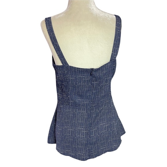 Cabi Tank Pant Set Sz 8 Empire Waist Peplum Button Straps Tie Waist Pant Sheer - Picture 3 of 14